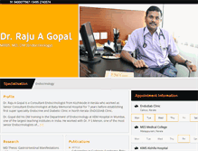 Tablet Screenshot of drrajugopal.com